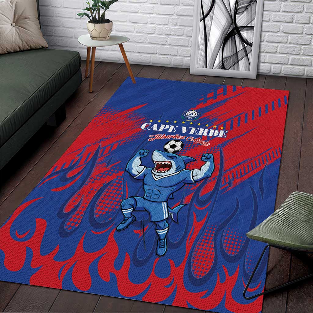 Cape Verde Football Area Rug One Team One Victory - Wonder Print Shop