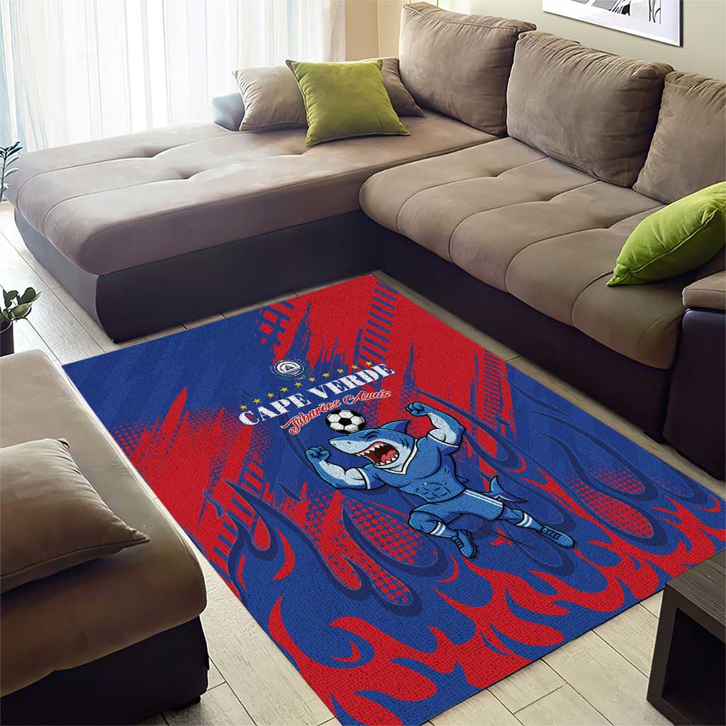 Cape Verde Football Area Rug One Team One Victory - Wonder Print Shop