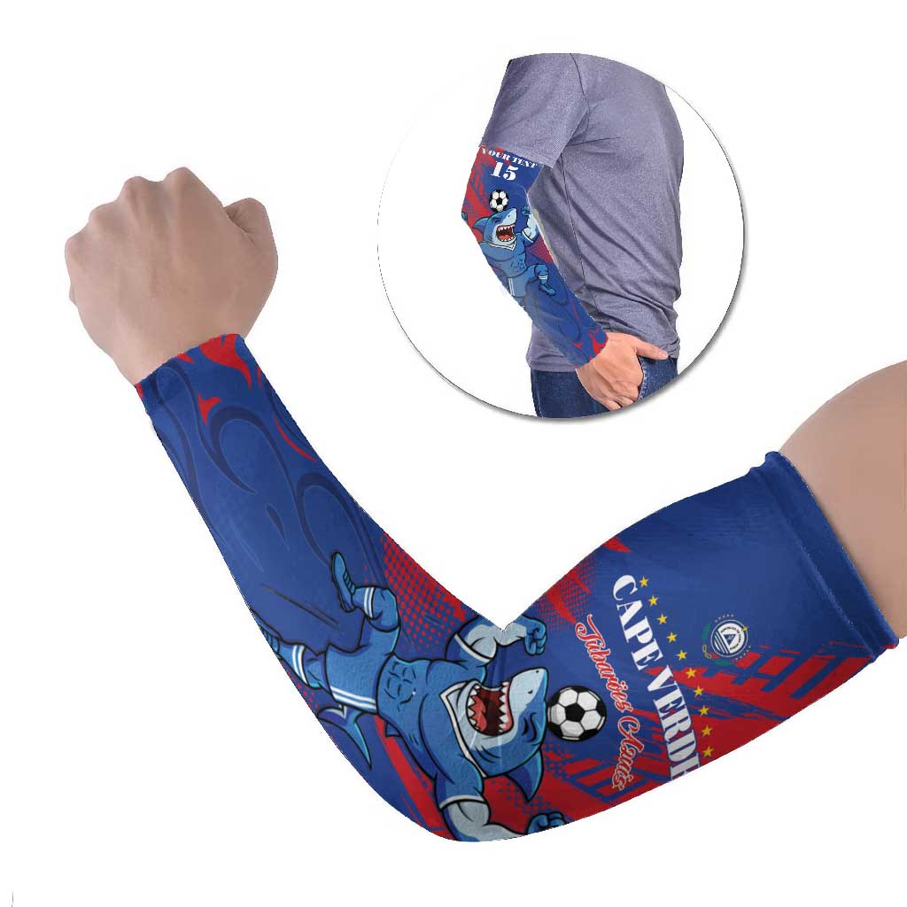 Custom Cape Verde Football Arm Sleeves One Team One Victory - Wonder Print Shop
