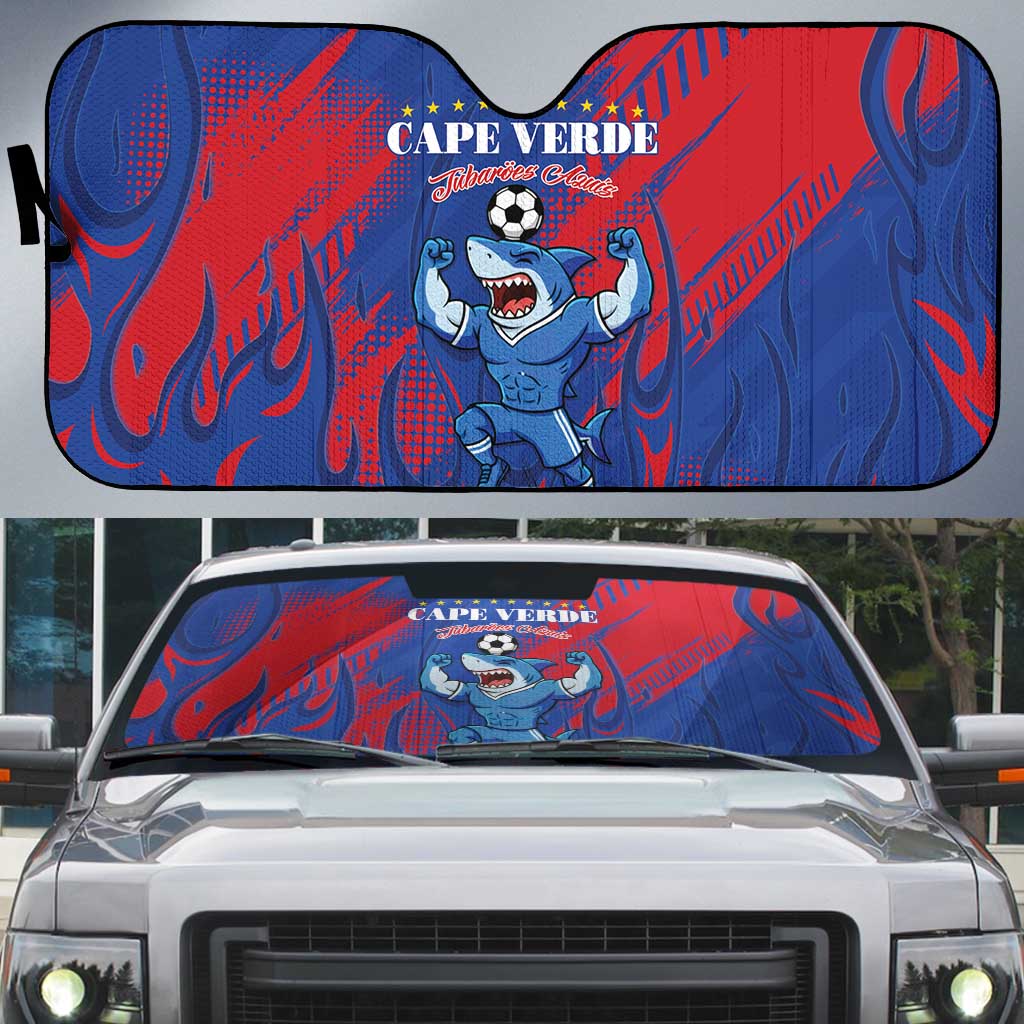 Cape Verde Football Auto Sun Shade One Team One Victory - Wonder Print Shop