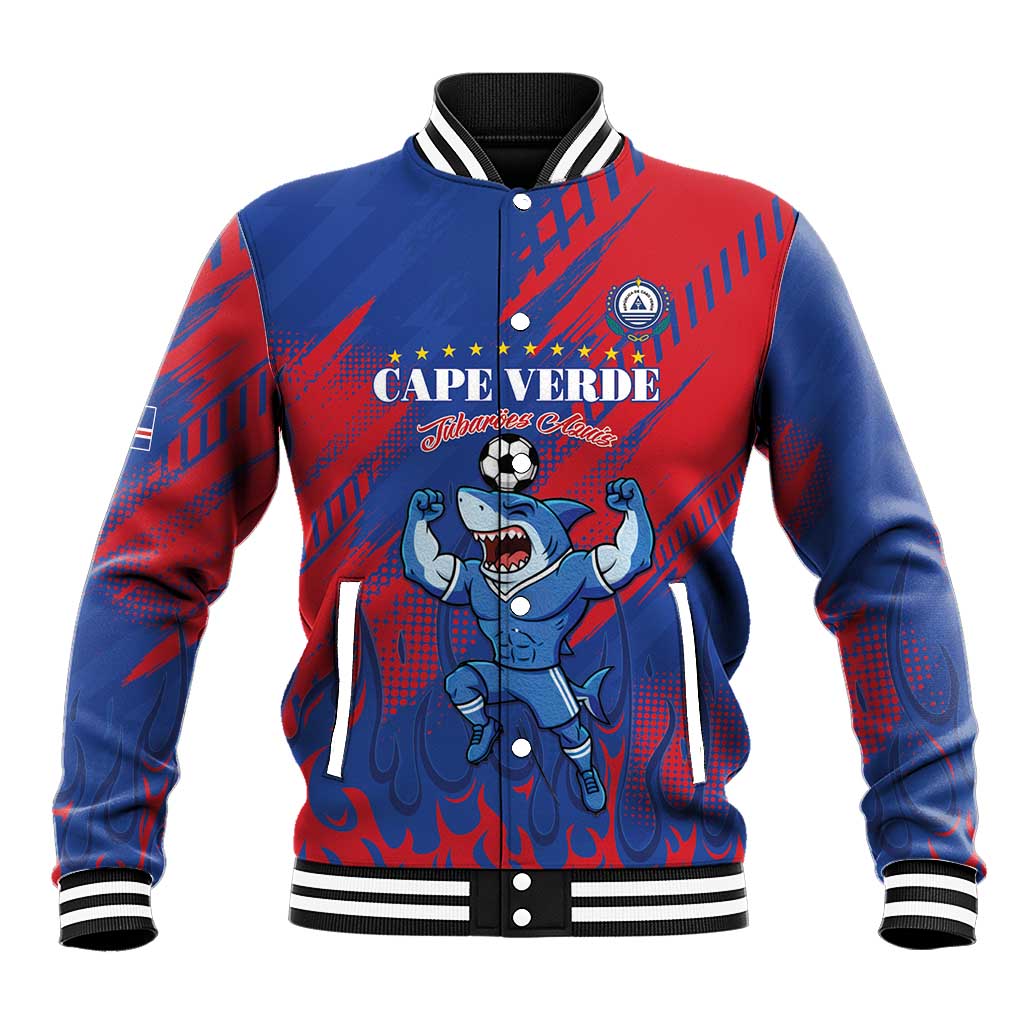 Custom Cape Verde Football Baseball Jacket One Team One Victory - Wonder Print Shop