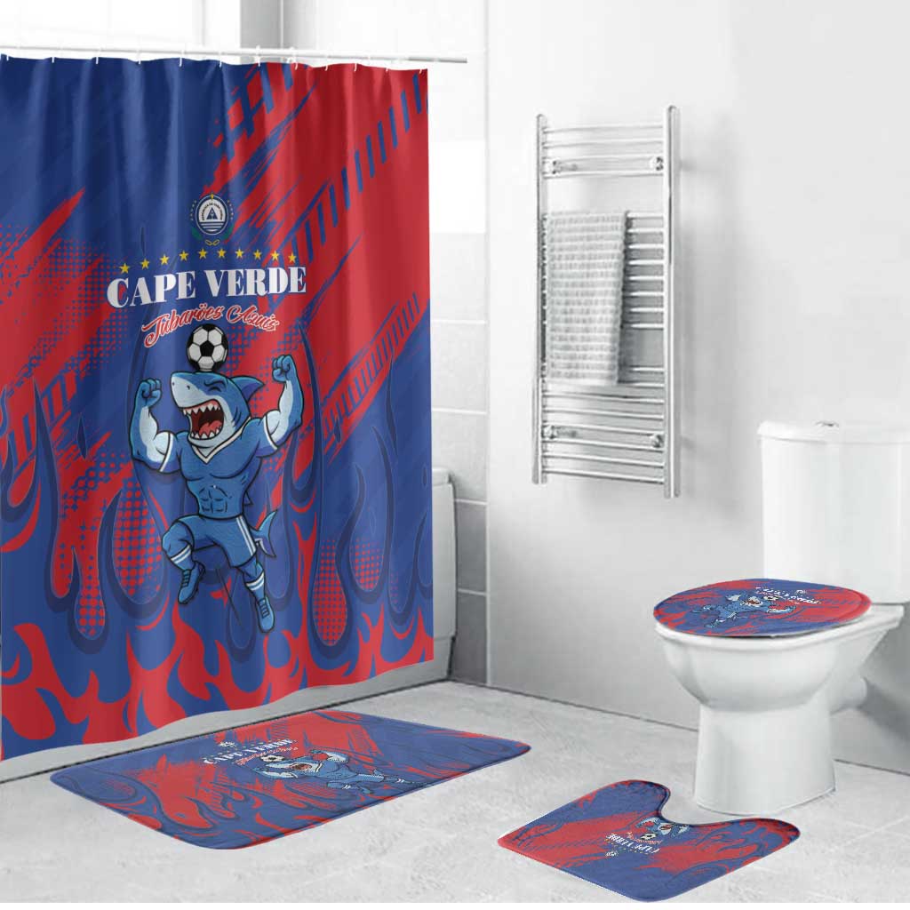 Cape Verde Football Bathroom Set One Team One Victory - Wonder Print Shop