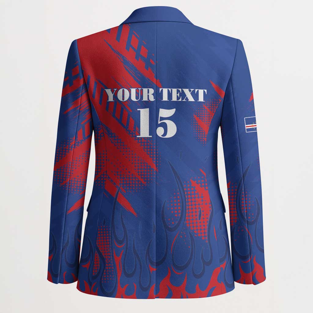 Custom Cape Verde Football Blazer One Team One Victory - Wonder Print Shop