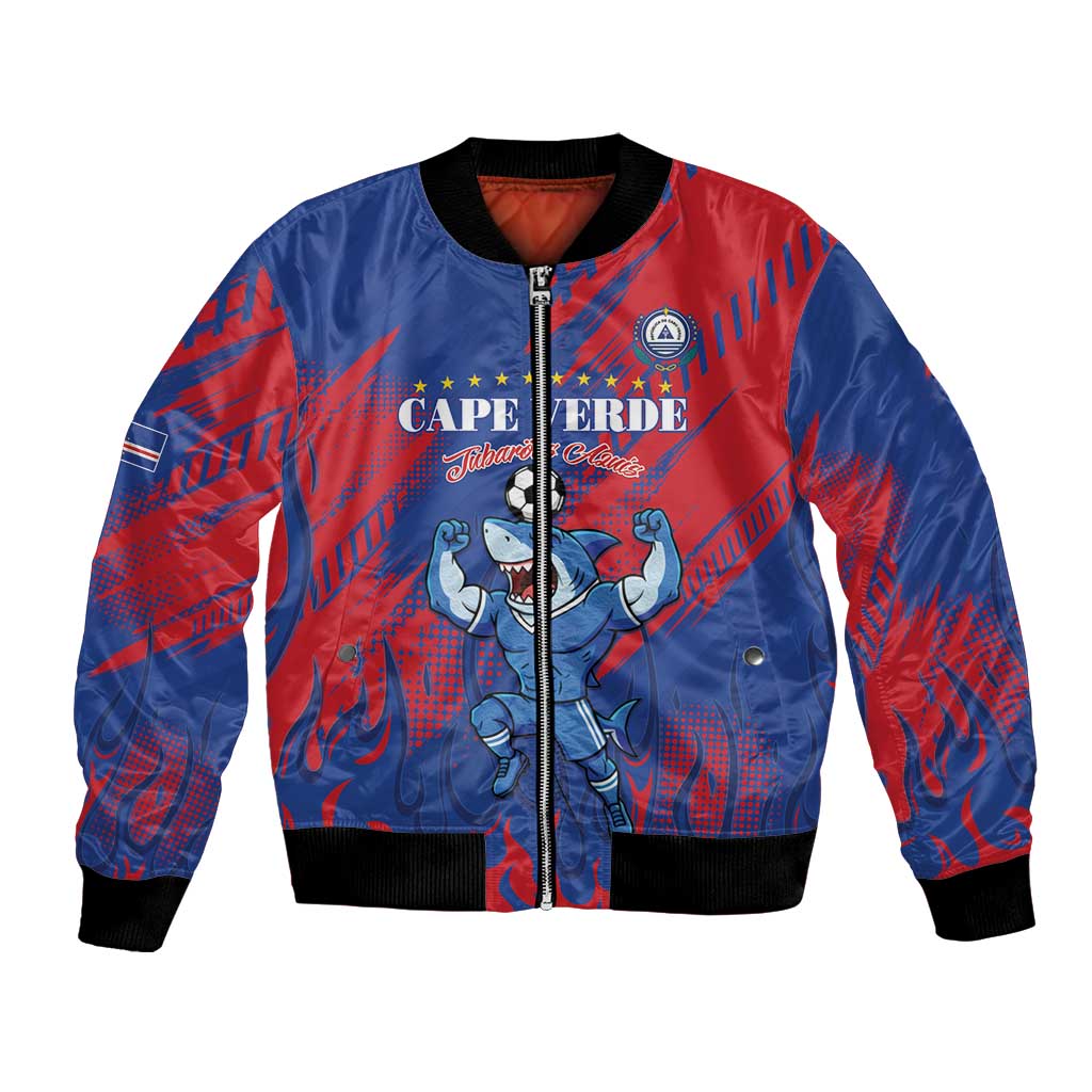Custom Cape Verde Football Bomber Jacket One Team One Victory - Wonder Print Shop