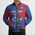 Custom Cape Verde Football Bomber Puffer Jacket One Team One Victory - Wonder Print Shop