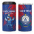 Custom Cape Verde Football 4 in 1 Can Cooler Tumbler One Team One Victory - Wonder Print Shop