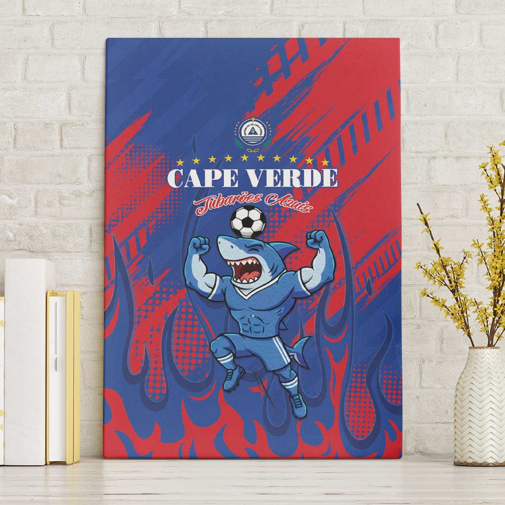 Cape Verde Football Canvas Wall Art One Team One Victory - Wonder Print Shop