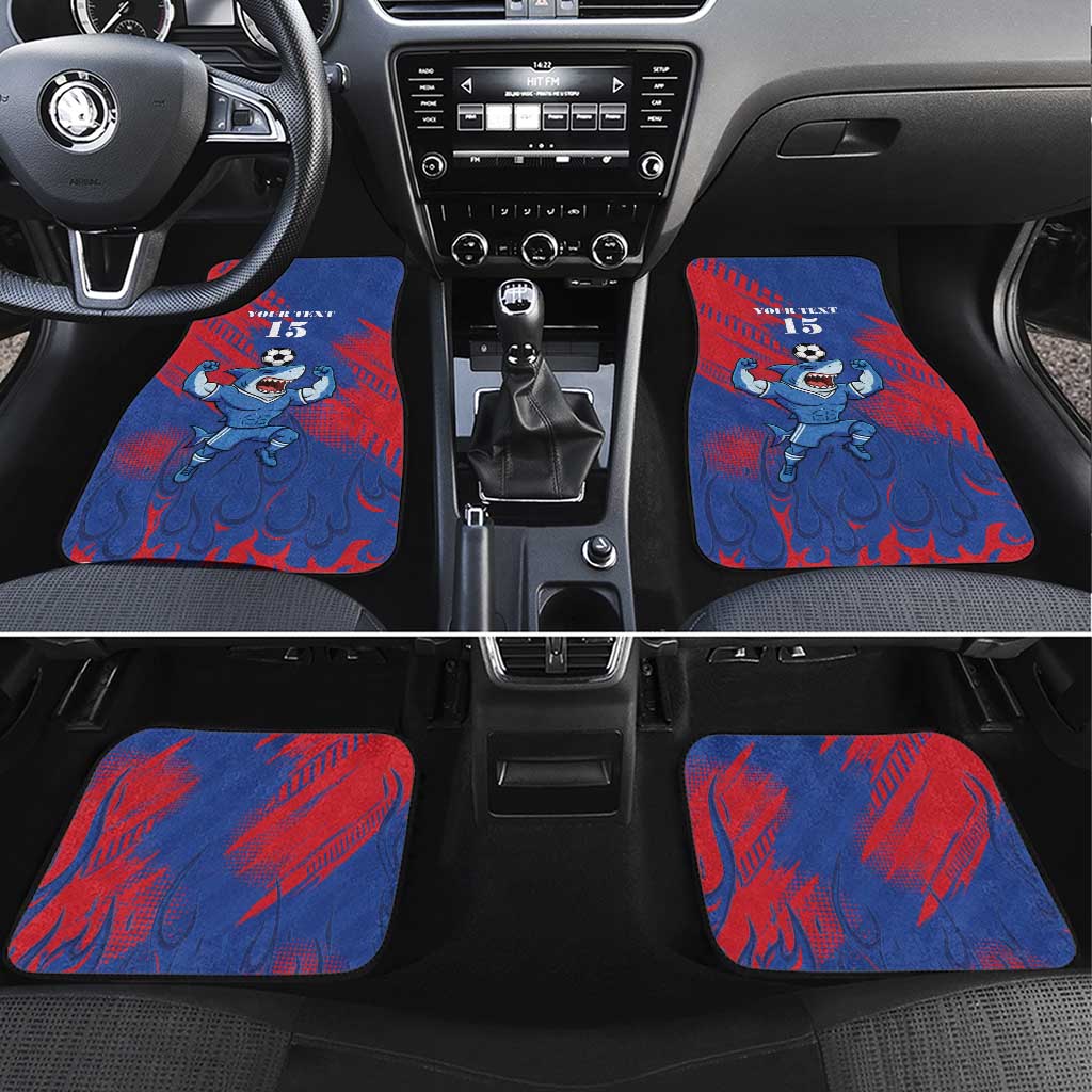 Custom Cape Verde Football Car Mats One Team One Victory - Wonder Print Shop