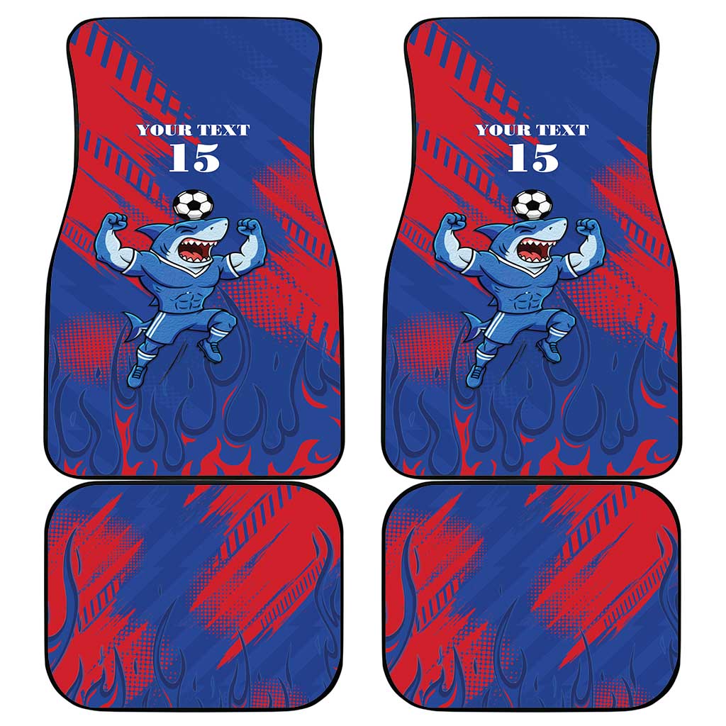 Custom Cape Verde Football Car Mats One Team One Victory - Wonder Print Shop