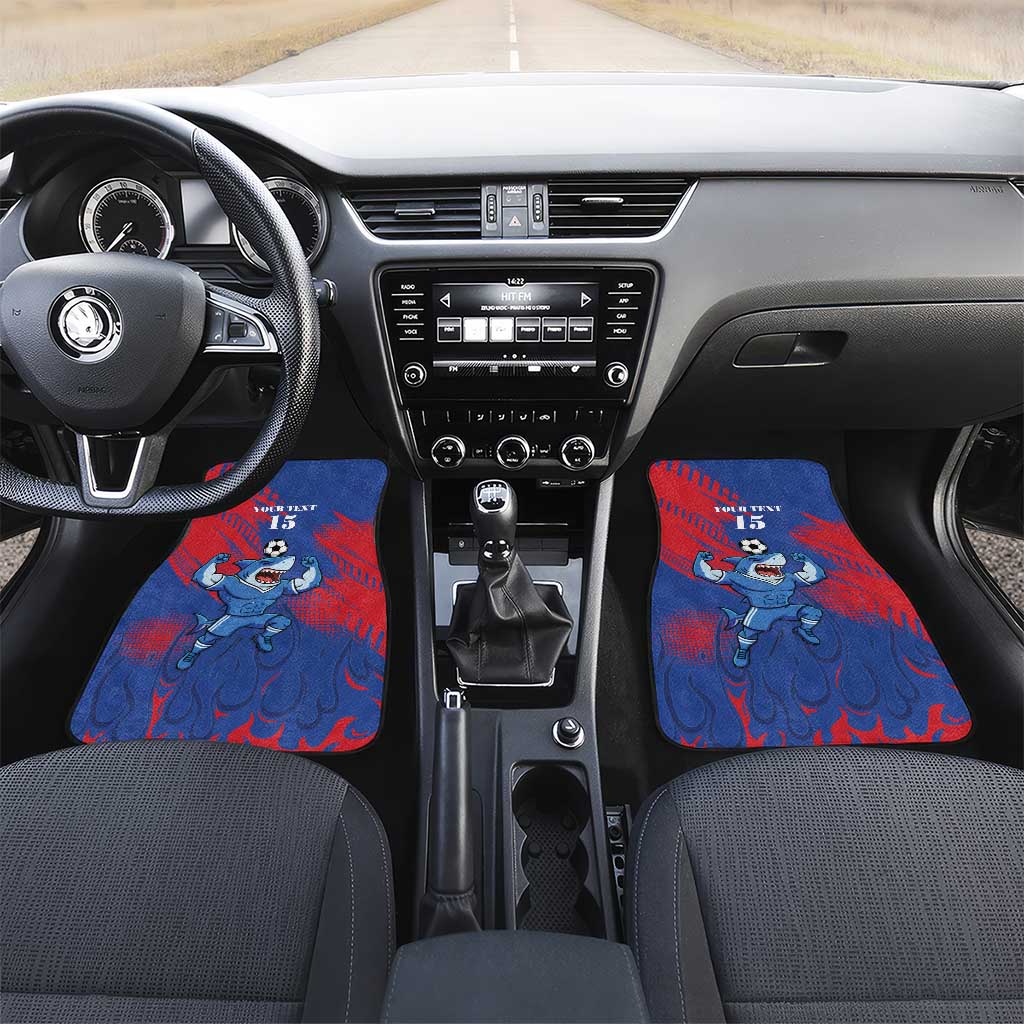 Custom Cape Verde Football Car Mats One Team One Victory - Wonder Print Shop