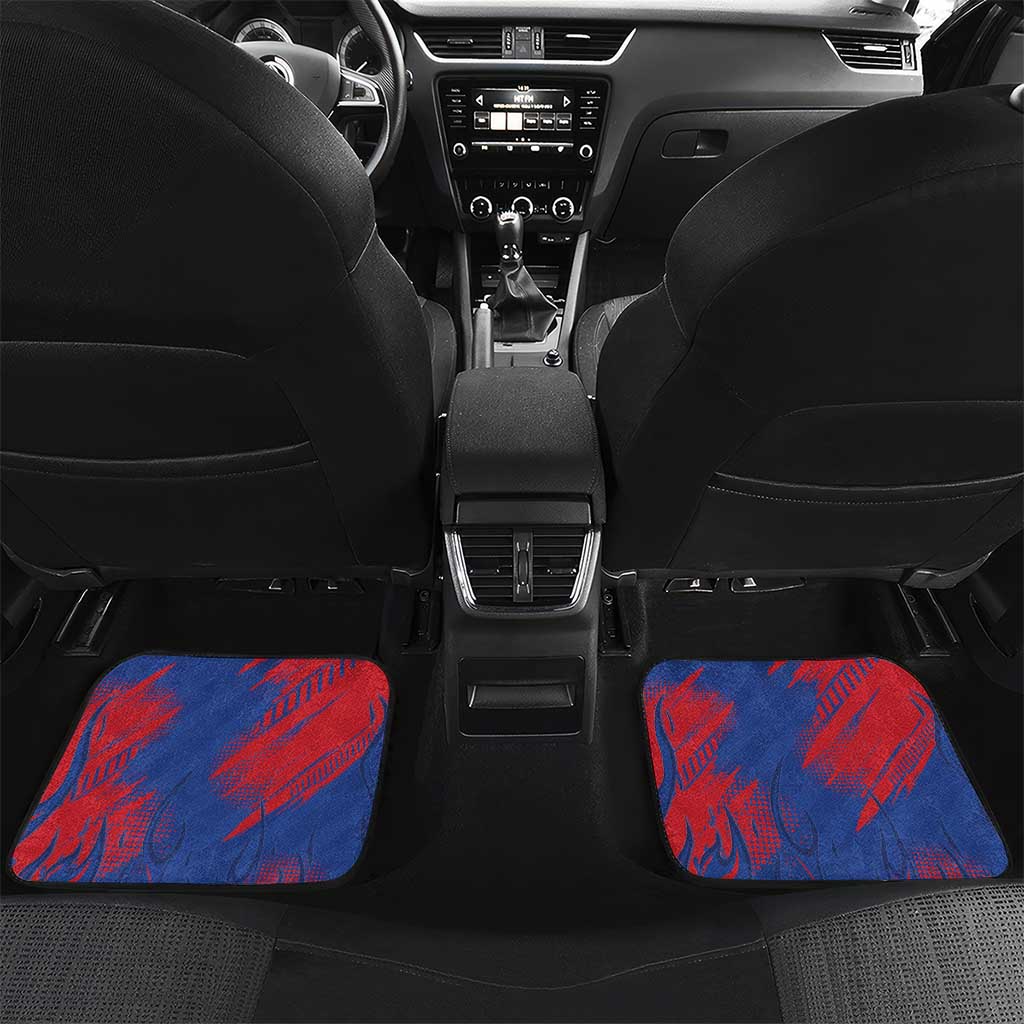 Custom Cape Verde Football Car Mats One Team One Victory - Wonder Print Shop