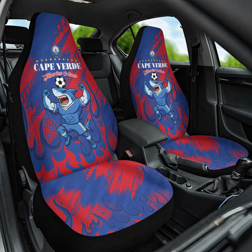 Cape Verde Football Car Seat Cover One Team One Victory - Wonder Print Shop