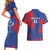 Custom Cape Verde Football Couples Matching Short Sleeve Bodycon Dress and Hawaiian Shirt One Team One Victory - Wonder Print Shop