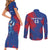 Custom Cape Verde Football Couples Matching Short Sleeve Bodycon Dress and Long Sleeve Button Shirt One Team One Victory - Wonder Print Shop