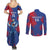 Custom Cape Verde Football Couples Matching Summer Maxi Dress and Long Sleeve Button Shirt One Team One Victory - Wonder Print Shop