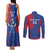 Custom Cape Verde Football Couples Matching Tank Maxi Dress and Long Sleeve Button Shirt One Team One Victory - Wonder Print Shop
