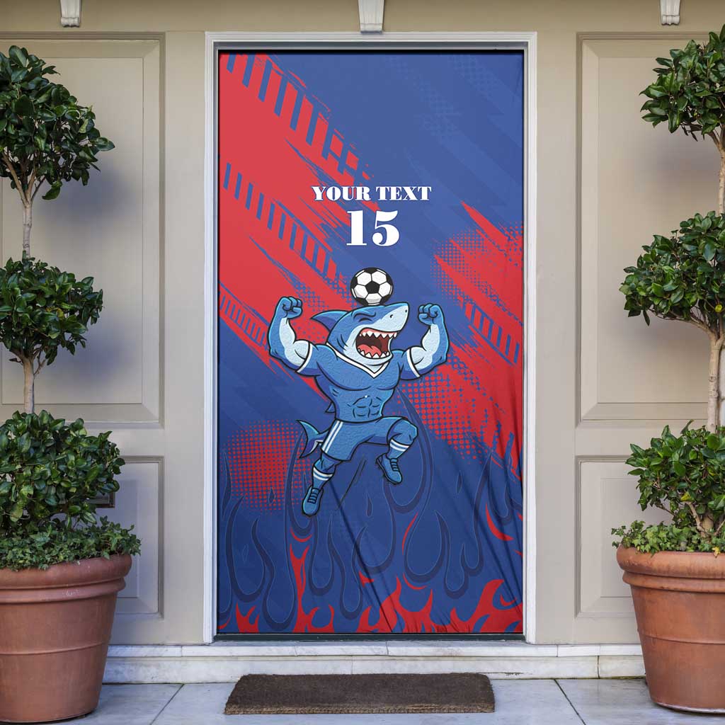 Custom Cape Verde Football Door Cover One Team One Victory - Wonder Print Shop