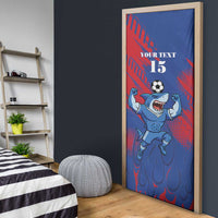 Custom Cape Verde Football Door Cover One Team One Victory - Wonder Print Shop