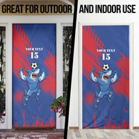 Custom Cape Verde Football Door Cover One Team One Victory - Wonder Print Shop