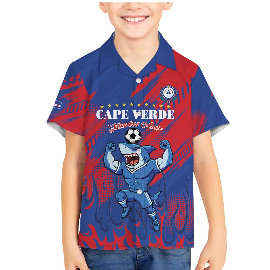 Custom Cape Verde Football Family Matching Mermaid Dress and Hawaiian Shirt One Team One Victory - Wonder Print Shop