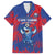 Custom Cape Verde Football Family Matching Off The Shoulder Long Sleeve Dress and Hawaiian Shirt One Team One Victory - Wonder Print Shop