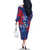 Custom Cape Verde Football Family Matching Off The Shoulder Long Sleeve Dress and Hawaiian Shirt One Team One Victory - Wonder Print Shop