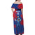 Custom Cape Verde Football Family Matching Off Shoulder Maxi Dress and Hawaiian Shirt One Team One Victory - Wonder Print Shop