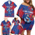 Custom Cape Verde Football Family Matching Off Shoulder Short Dress and Hawaiian Shirt One Team One Victory - Wonder Print Shop