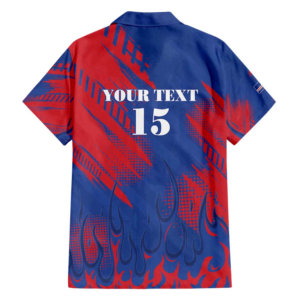 Custom Cape Verde Football Family Matching Off Shoulder Short Dress and Hawaiian Shirt One Team One Victory - Wonder Print Shop