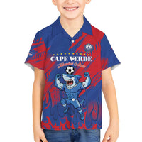 Custom Cape Verde Football Family Matching Puletasi and Hawaiian Shirt One Team One Victory - Wonder Print Shop