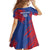 Custom Cape Verde Football Family Matching Short Sleeve Bodycon Dress and Hawaiian Shirt One Team One Victory - Wonder Print Shop