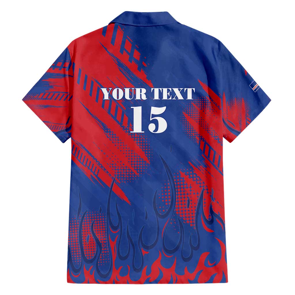 Custom Cape Verde Football Family Matching Short Sleeve Bodycon Dress and Hawaiian Shirt One Team One Victory - Wonder Print Shop