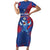 Custom Cape Verde Football Family Matching Short Sleeve Bodycon Dress and Hawaiian Shirt One Team One Victory - Wonder Print Shop