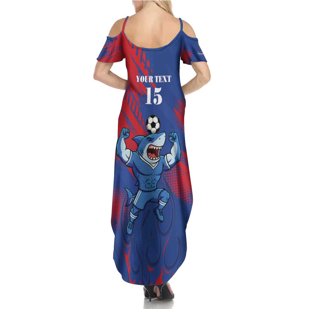 Custom Cape Verde Football Family Matching Summer Maxi Dress and Hawaiian Shirt One Team One Victory - Wonder Print Shop