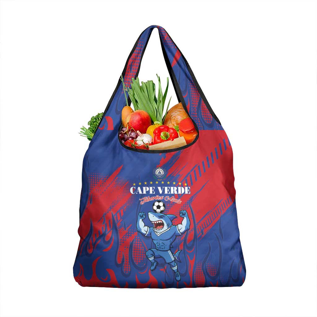 Cape Verde Football Grocery Bag One Team One Victory - Wonder Print Shop