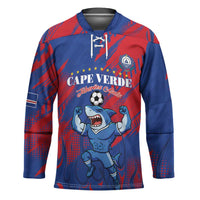 Custom Cape Verde Football Hockey Jersey One Team One Victory - Wonder Print Shop