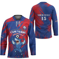 Custom Cape Verde Football Hockey Jersey One Team One Victory - Wonder Print Shop