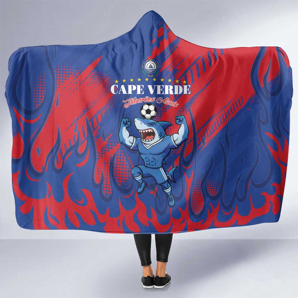 Cape Verde Football Hooded Blanket One Team One Victory - Wonder Print Shop