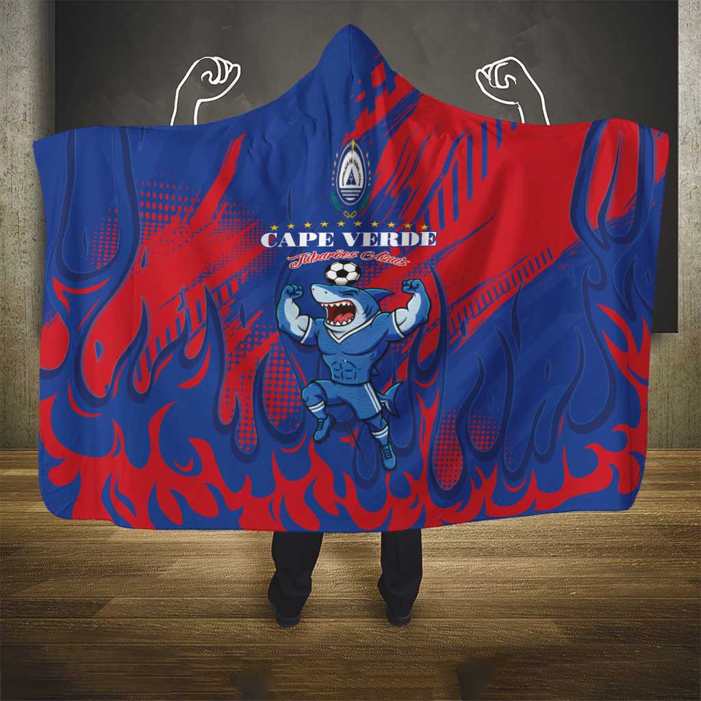 Cape Verde Football Hooded Blanket One Team One Victory - Wonder Print Shop