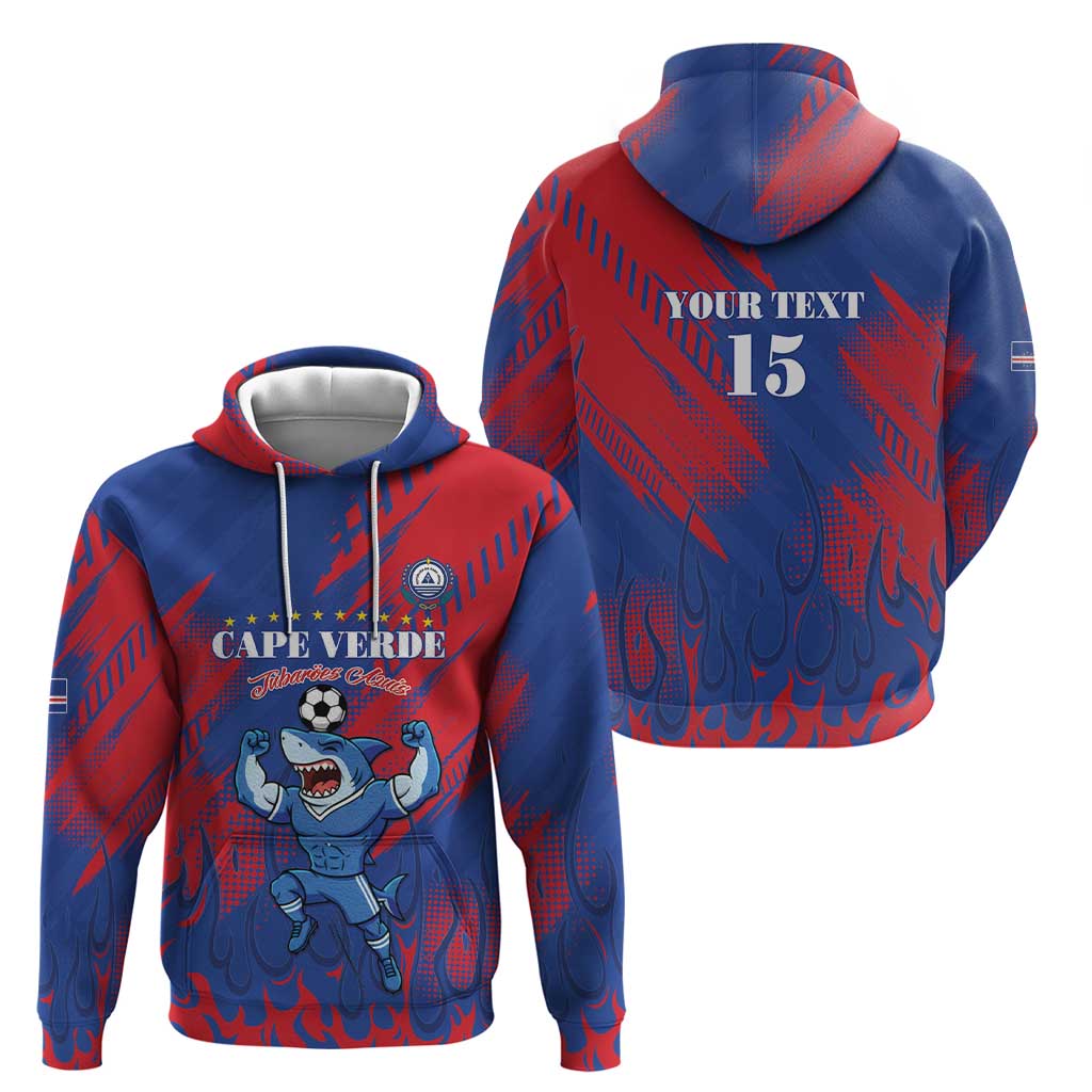 Custom Cape Verde Football Hoodie One Team One Victory - Wonder Print Shop