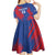 Custom Cape Verde Football Kid Short Sleeve Dress One Team One Victory - Wonder Print Shop