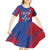 Custom Cape Verde Football Kid Short Sleeve Dress One Team One Victory - Wonder Print Shop