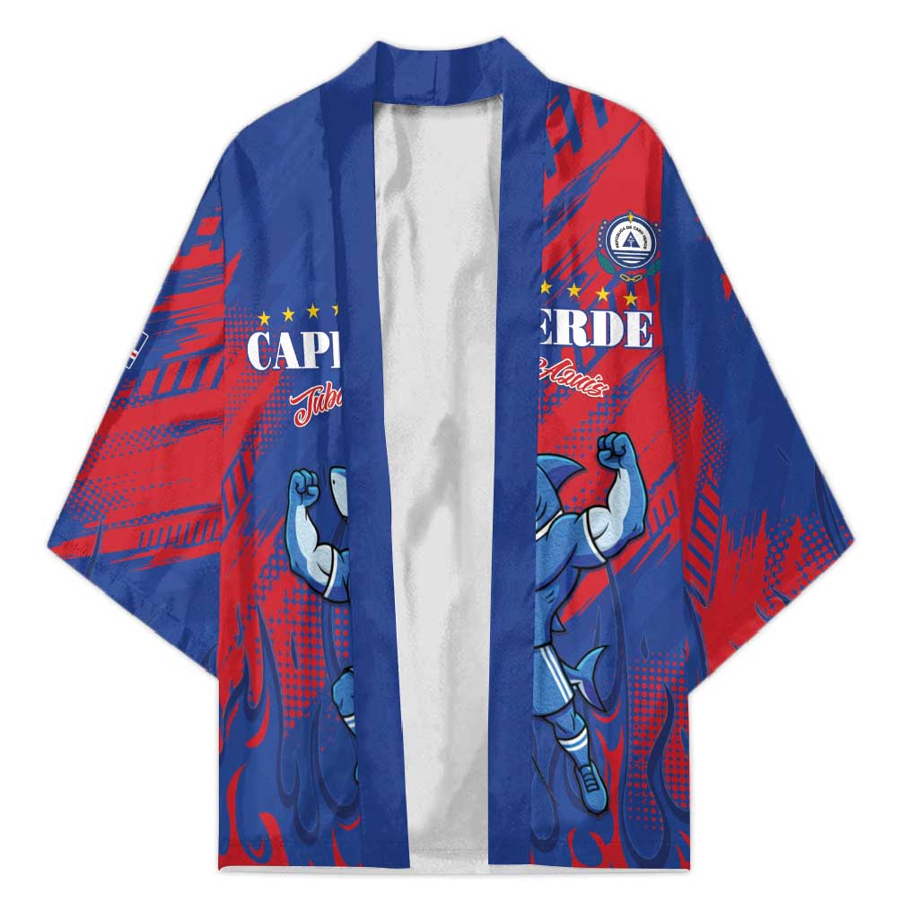 Custom Cape Verde Football Kimono One Team One Victory - Wonder Print Shop