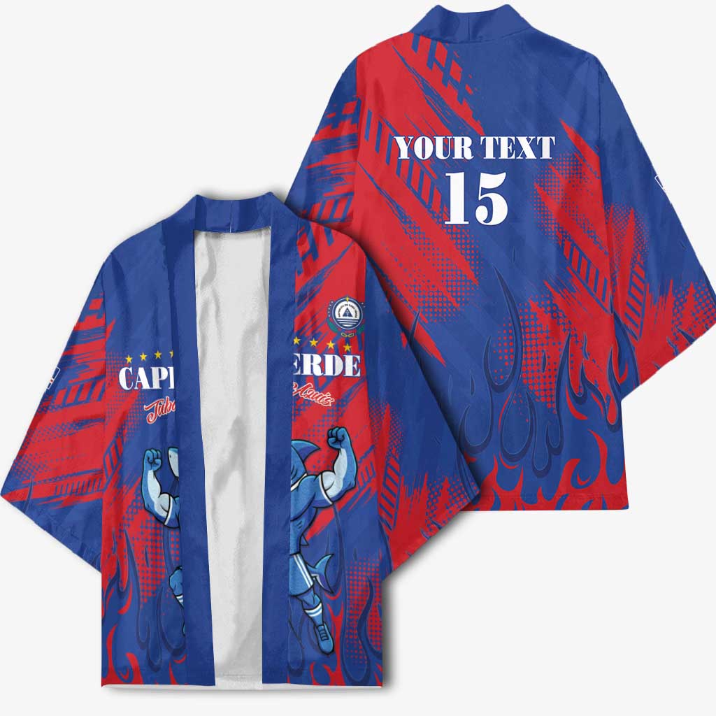 Custom Cape Verde Football Kimono One Team One Victory - Wonder Print Shop