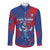Custom Cape Verde Football Long Sleeve Button Shirt One Team One Victory - Wonder Print Shop