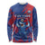 Custom Cape Verde Football Long Sleeve Shirt One Team One Victory - Wonder Print Shop