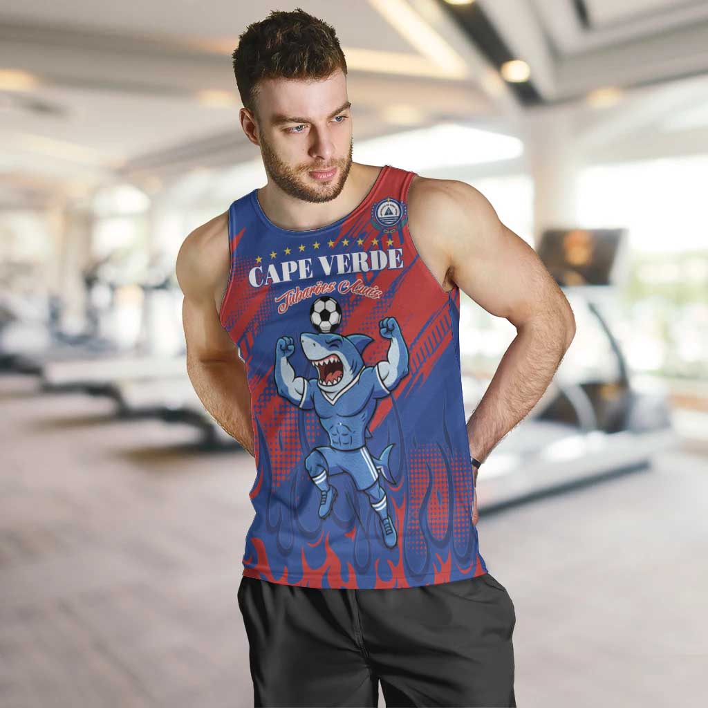 Custom Cape Verde Football Men Tank Top One Team One Victory - Wonder Print Shop
