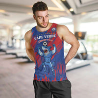 Custom Cape Verde Football Men Tank Top One Team One Victory - Wonder Print Shop