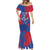 Custom Cape Verde Football Mermaid Dress One Team One Victory - Wonder Print Shop