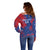 Custom Cape Verde Football Off Shoulder Sweater One Team One Victory - Wonder Print Shop